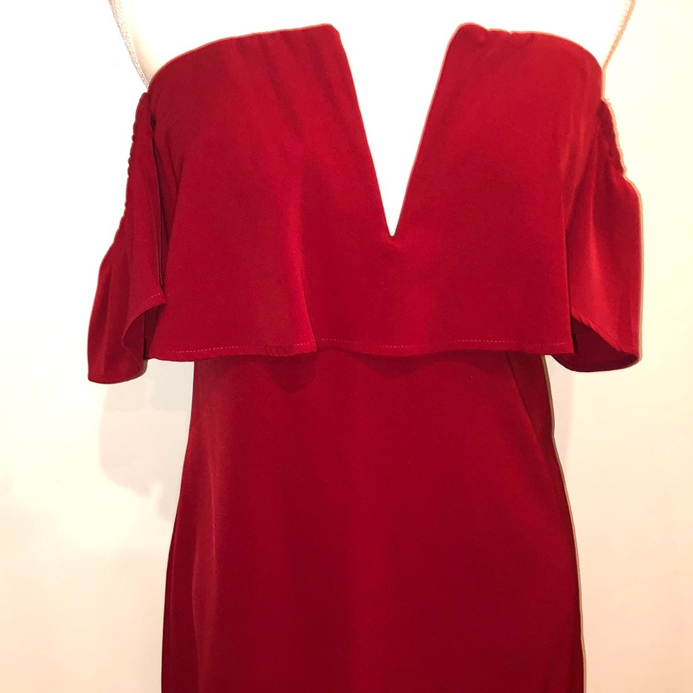 Beautiful Essue  Red Strapless Dress size M